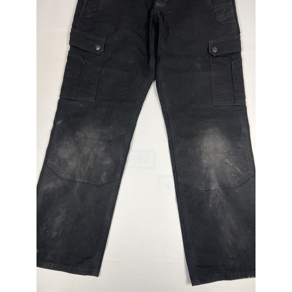 Carhartt Men 32x27 Black Rugged Flex Relaxed Fit Cargo Work Pants - Picture 3 of 8